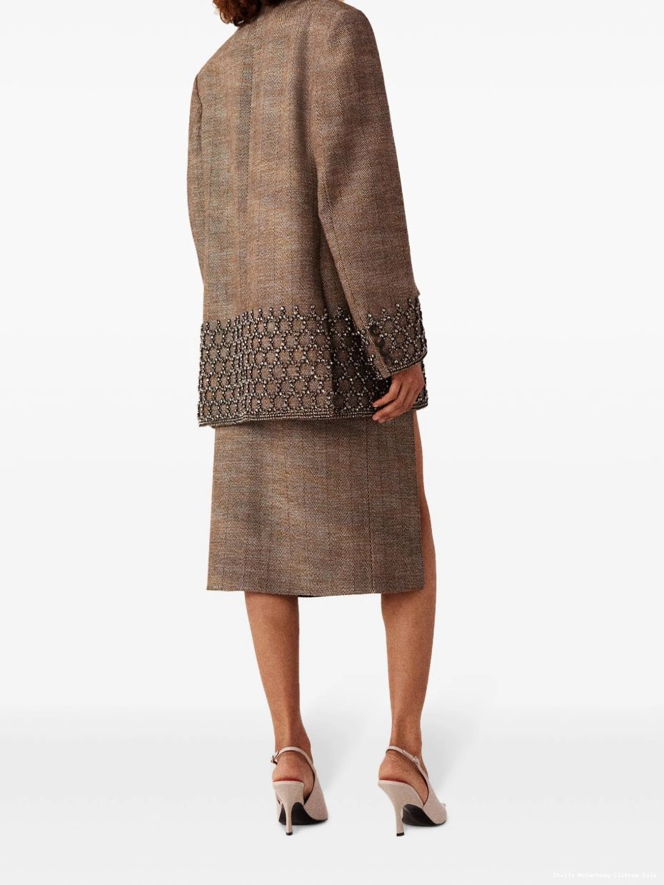 Cheap Cage Crystal Oversized jacket Stella McCartney Blazer Women 0708